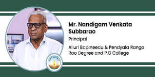 ABNPRRC Principal: Mr Nandigam Venkata Subbarao Interview
